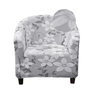 Imagem de Eco-Ancheng Capa elástica para cadeira de clube, capa de cadeira de barril, capa de poltrona, capa de sofá, removível, protetor de móveis para sala de estar, 06