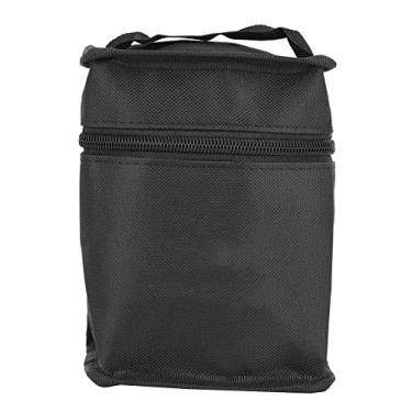 Imagem de Ymiko Bolsa Organizadora de Caneta de Lona Preta Com Slot 12/24/36/48/60/72/80 para Materiais de Arte e Uso Estudantil (Bolsa de canetas marcadoras com 48 peças (tamanho)
