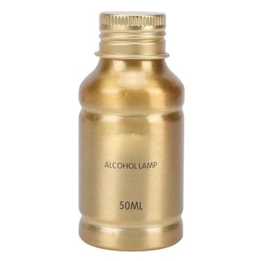 Imagem de Fockety Lâmpada de álcool, Caixa de Metal de 50ml Lâmpada de álcool Caixa de Liga de Alumínio Fogão de álcool Leve Com Base Estável para Caminhadas Ao Ar Livre Piquenique Laboratório