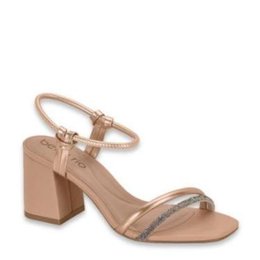 Imagem de Sandália Casual Salto Baixo Bloco Grosso Beira Rio 8436.213 - Azul/Verde - 39-Feminino