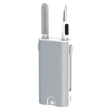 Imagem de Escova de limpeza portátil para fone de ouvido, ferramenta de limpeza multifuncional 5 em 1, escova de limpeza de poeira para tablet, câmera, fone de ouvido, produtos eletrônicos