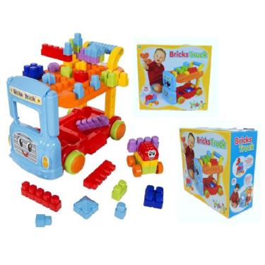 Imagem de Caminhão Didático Blocos Montar Grande BricksTruck - Maral