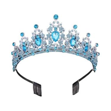Imagem de Tiara De Cristal Prateada Para Noivas, Coroa De Cabelo, Diadema, Acess