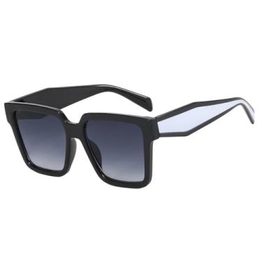 Imagem de Óculos de Sol Oversized com Estampa de Leopardo, Proteção UV400, para Homens e Mulheres, Ideais para Esportes ao Ar Livre, Corrida e Ciclismo, Lentes Brancas com Degradê Cinza.