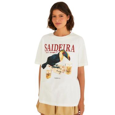 Imagem de Tshirt Média Farm Rio Saidera Off White-Feminino