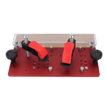 Imagem de Jopwkuin Cerca Deslizante de Ajuste Preciso de Gabarito de Marcenaria para Serra de Mesa, Roteador, Placa de Pressão de Máquina de Gravação Invertida para Projetos Profissionais de Marcenaria