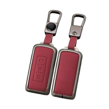 Imagem de Capa de couro para chave remota de carro compatível com Mitsubishi ASX LANCER Pajero Sport Outlander Eclipse Cross Chaveiro Capa completa Acessórios(Style8)