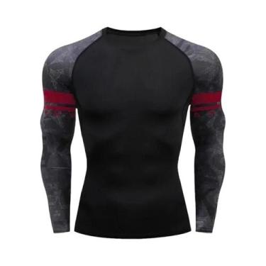 Imagem de Camiseta De Compressão Slim Fit Para Homens Cody Lundin Rash Guard Par