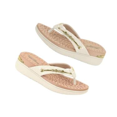 Imagem de Sandalia Ortopedica Anabela Modare Esporao Anatomica 7151115, Branco o