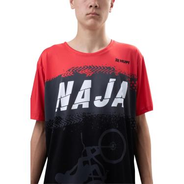 Imagem de Camiseta Masculina HUPI Bike Naja Preto/Vermelho