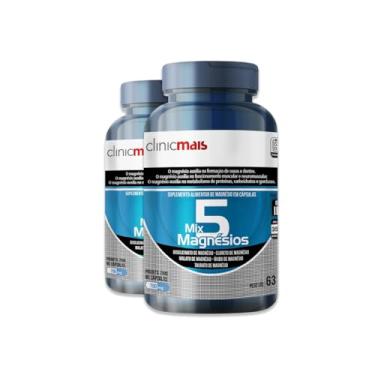 Imagem de Kit 2 Mix 5 Magnésio ClinicMais 90 Cápsulas