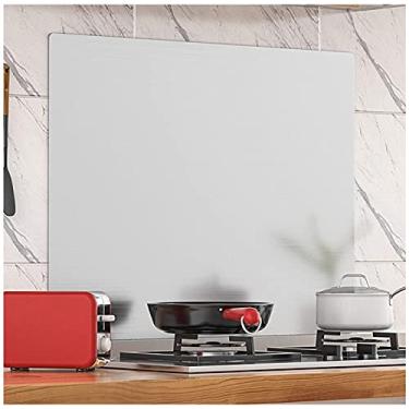 Imagem de Telas contra respingos, proteção contra respingos de óleo, aço inoxidável, para fogão, a gás, tela contra respingos de óleo, defletor de cozinha, chapa, telas de respingo (65 * 80 cm)