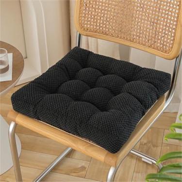 Imagem de Almofadas para cadeiras de jantar, com base antiderrapante, almofadas para assento de cozinha com amarras, almofada de assento lavável para sala de jantar interna.