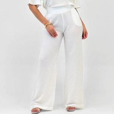 Imagem de Calça Bana Bana Wide Leg em Tecido Feminina-Feminino