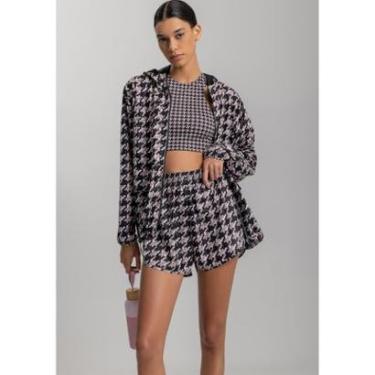 Imagem de Short Corta Vento Estampado Com Bolso Interno Move-Feminino