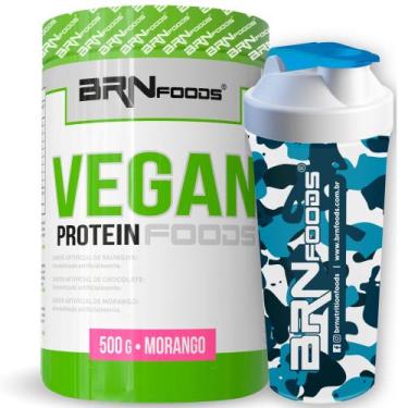 Imagem de Vegan Protein 500g + Coqueteleira - BRN FOODS, Baunilha