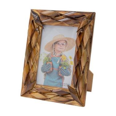 Imagem de Porta Retrato De Bambu 10x15cm Trama Colorbox, Cim Toys