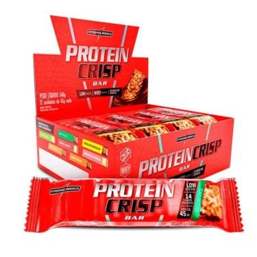 Imagem de CRISP BAR BARRA DE PROTEÍNA WHEY PROTEIN SABORES C/ 12 UN INTEGRAL MEDICA-Unissex