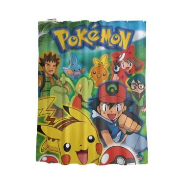 Imagem de Cortina De Chuveiro Com Desenho De Squirtle Pokemon, Decoração Leve Pa