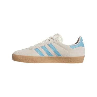 Imagem de adidas Tênis masculino Gazelle Adv com cadarço casual - branco, Multi, 13.5 Wide Women/12.5 Wide Men