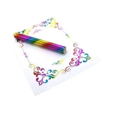 Imagem de Folha Reativa Ao Calor Para Toner 5Mx19.3CM Para Artesanato DIY, Impre