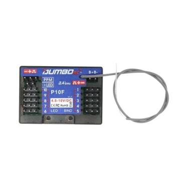 Imagem de Receptor Mini 4CH 6CH 10CH 2.4G 48-10V Para Transmissor X6 DDF-350 Car