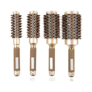 Imagem de Escova De Cabelo Profissional Para Salão, Escova Cilíndrica Para Estil