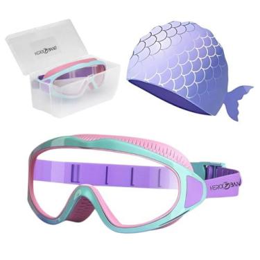 Imagem de Kit Óculos Natação Piscina Infantil Crianças Hero Band A1 - Piscinas, 