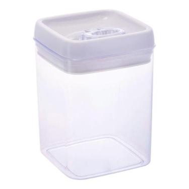 Imagem de Pote Hermético Quadrado 1800ml com Tampa de Trava e Alça - Organização