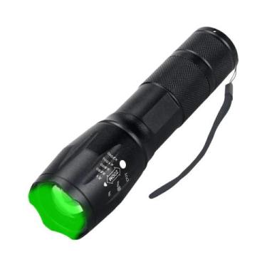 Imagem de Lanterna Tática Vermelha Verde Com Zoom LED Recarregável via USB 5 Mod