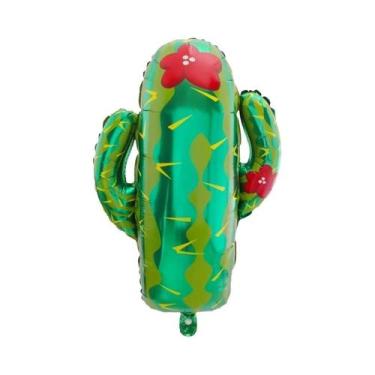 Imagem de Balões De Folha De Cacto 3 Peças Desenho Animado Decorações Para Festa