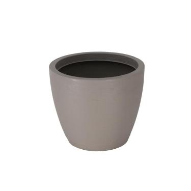 Imagem de Vaso com Prato Tramontina Asteca 32 Cm Polietileno Concreto