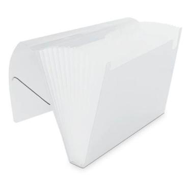 Imagem de Pasta Sanfonada Plástica A4 12 Divisões Cristal - Polibras