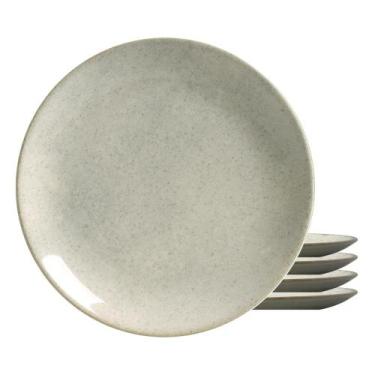 Imagem de Jogo 4 Pratos Raso Cor Bege Coup Mali 29cm Cerâmica Alleanza