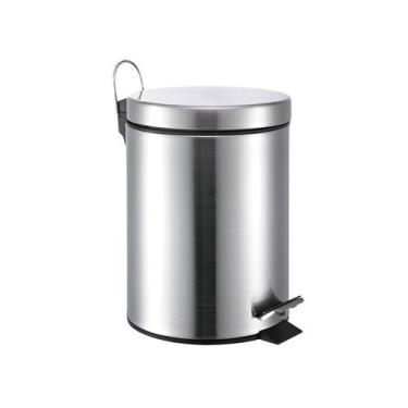 Imagem de Lixeira 20 Litros Inox Cozinha Area Externa  20 Litros Original Mak In