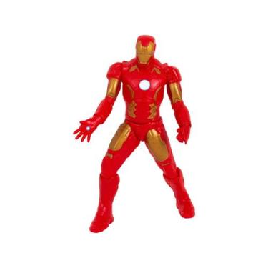 Imagem de Brinquedo Boneco Homem De Ferro Gigante 45cm Articulado +3 anos Avenge