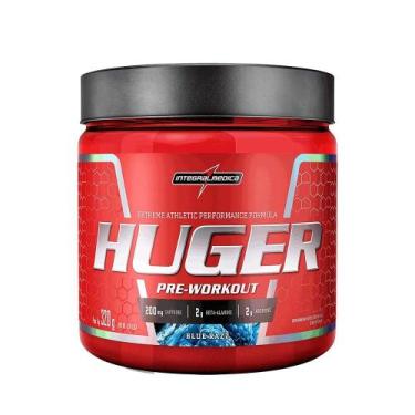 Imagem de Pré Treino Integralmedica Huger 320g, Blue Razz
