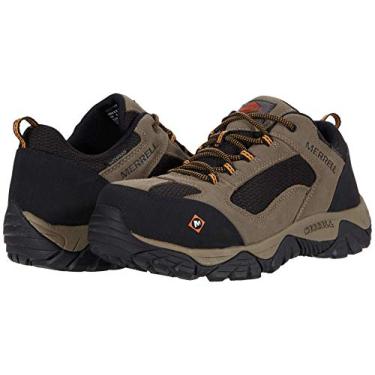 Imagem de Merrell Tênis masculino Moab Onset impermeável com bico composto, Nogueira, 42