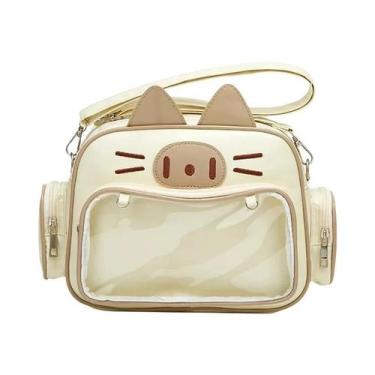 Imagem de Mochila Feminina De Couro Estilo Gato, Moda Colegial, Pequena Bolsa It