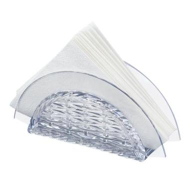 Imagem de Porta Guardanapo Trançado Cristal Multiuso Transparente - Keita, Porta