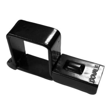 Imagem de Trava para Portão N.10 com Porta Cadeado Preto 53mmx63mm Dovale