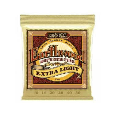 Imagem de Encordoamento Para Violão Aço 010 Earthwood Erniel Ball