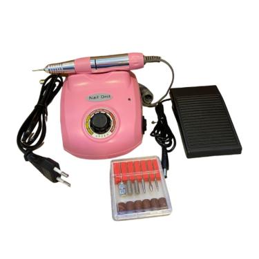 Imagem de Motor Lixadeira Elétrica para Unhas Nail Drill Bivolt 30 Mil Rpm com Pedal e Função Rev...