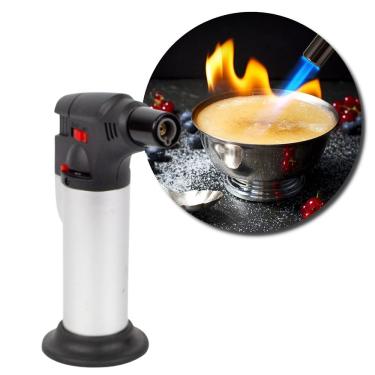 Imagem de Mini Maçarico Portátil a Gás com Acendimento Automático e Regulagem de Chamas para Uso Culinário e Artesanal
