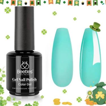 Imagem de Esmalte de besouros Gel Cascade Green 15mL UV/LED Soak Off - beetles G