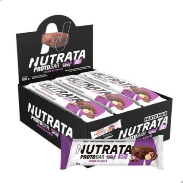 Imagem de Barra de Proteína Proto Bar 70g 9 Unidades Nutrata, Creme de Avelã