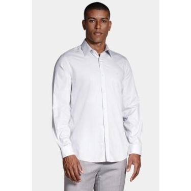 Imagem de Camisa Reg Social Com Elastano Cinza-Masculino