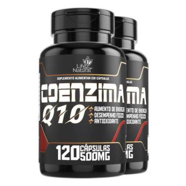Imagem de Coenzima Q10 100% Pura 500mg Desempenho Físico Antioxidante - MarketVi