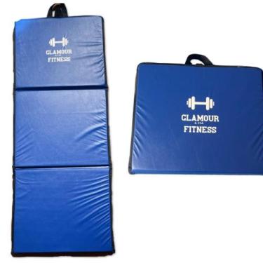 Imagem de Colchonete Dobrável De Academia Para Treino Funcional Tapete Maleta Pa