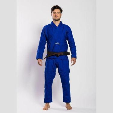 Imagem de Kimono Pretorian First 350g Fight For Good Masculino Azul -, Azul, A4